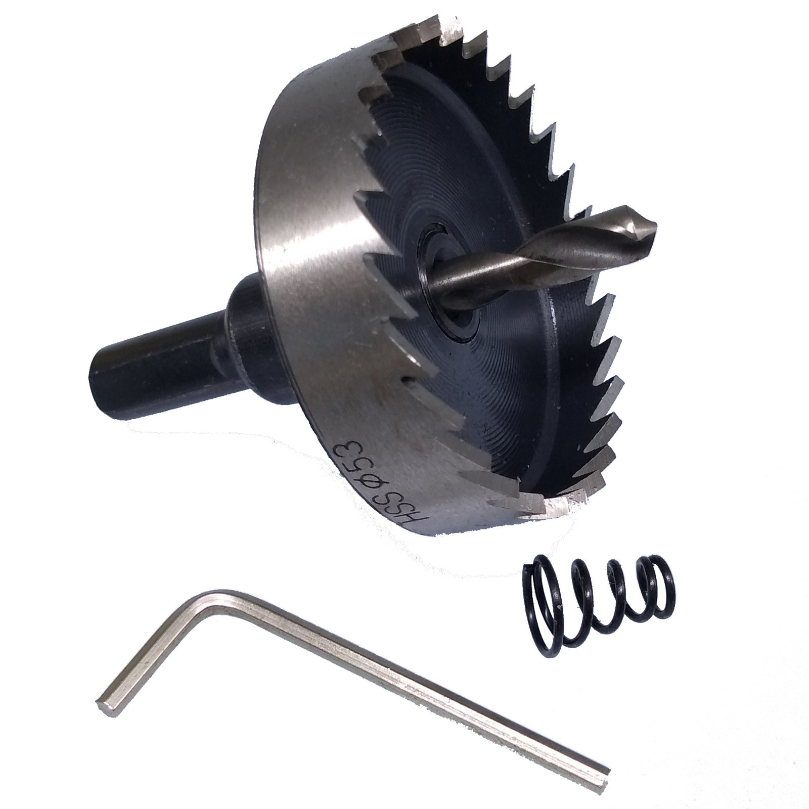 US Stock 53mm HSS Drill Bit Hole Saw Tooth Stainless Steel Metal Alloy Cutter
