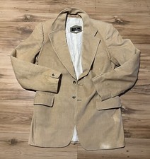 Vintage 70s Cortefiel 2 Button Corduroy Sport Coat Made In Spain Mens Large 42 