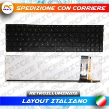 TASTIERA ASUS N56VV N56VZ N76 N76V N76VB N76VJ N76VM RETROILLUMINATA NO FRAME