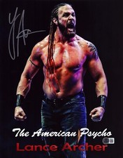 Lance Archer Signed 11x14 Photo BAS COA TNA AEW New Japan Pro Wrestling Noah 705