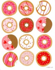 Happy Valentine's Day Pink Donut Donuts American Greetings - 3 Sheets