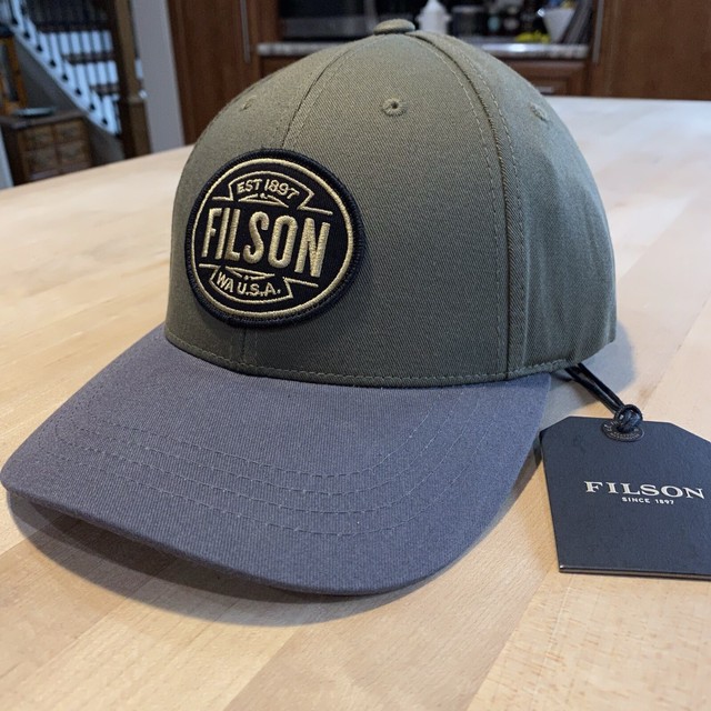 Filson Canvas Logger Cap Olive Green 