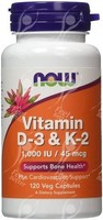 Vitamin D3 & K2, X120vcaps Vitamin D3 & K2, X120vcaps