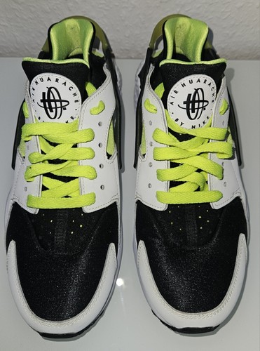 Original Nike ID Air Huarache Schuhe Gr. 41 Neongelb Schwarz UNIKAT - Bild 5 von 8