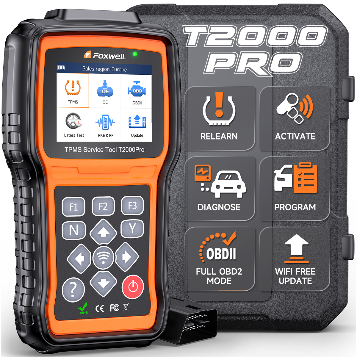 TPMS Programmazione Sensore Pressione Pneumatici Monitoraggio Dispositivo Diagnostico FOXWELL T2000