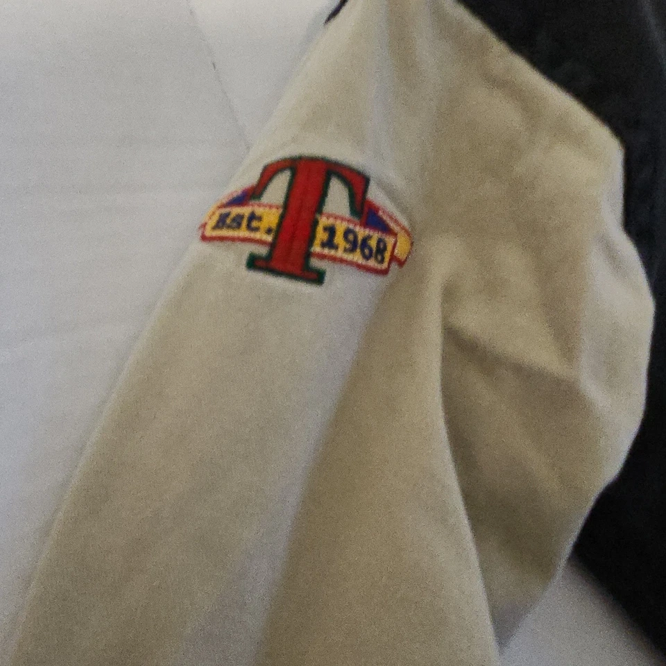 Chaqueta Universitaria Tigger Años 90 De Colección Tienda Disney Bordada Denim Oscuro Para Hombres 2XS Foto 4 de 4