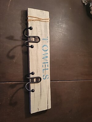Handmade Towel Rack- 15.5'' Long X 3 1/4'' Wide 