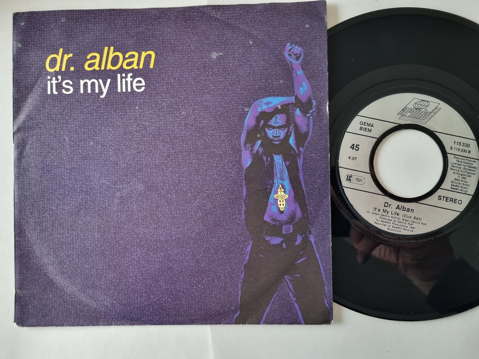 Dr. Alban - It's my life (Radio Edit) 7'' Vinyl Germany