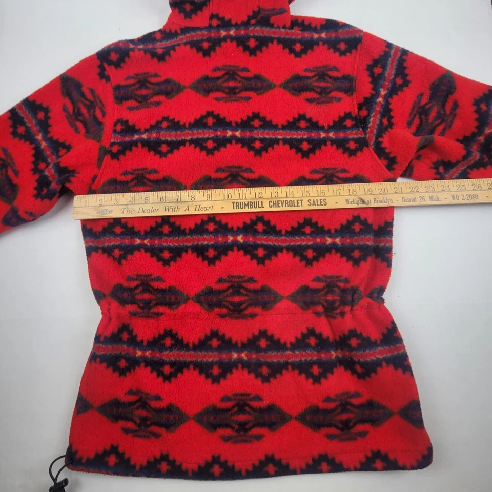 Chaqueta Obermeyer vintage para mujer XL polar azteca con capucha 1/2 cremallera suroeste Foto 3 de 4