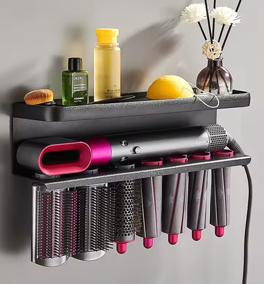 For Dyson Airwrap Wall Mount Storage Holder Curling Iron Styler