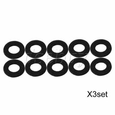 30 Pieces 18mm OD 10mm ID Valve Top Cap Felt Washer for Guarding Keys Black