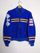 Vintage Cronulla RSL Softball Jacket Boys 12 Blue Yellow Sportswear 1983-89 80s