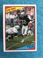 100 Card Lot 1984 Topps Marcus Allen #99 Los Angeles Raiders Instant Replay