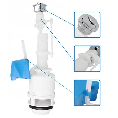 WC Spülventil Ablaufventil 3/6 L für Keramik Spülkasten Passt für Cersanit