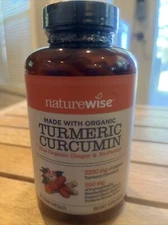 Organic Turmeric Curcumin 2250mg 95% curcuminoids w/ Ginger Black Pepper 180 Ct