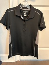 Champion Women's Black Performance Polo Size M Medium