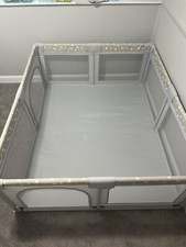 Baby Playpen, ANGELBLISS Playpen for Babies and Toddlers Grey 71x59