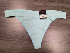 No Boundaries Aqua Cloud Seamless Low Rise Thong Panty Size XXXL 21 New 