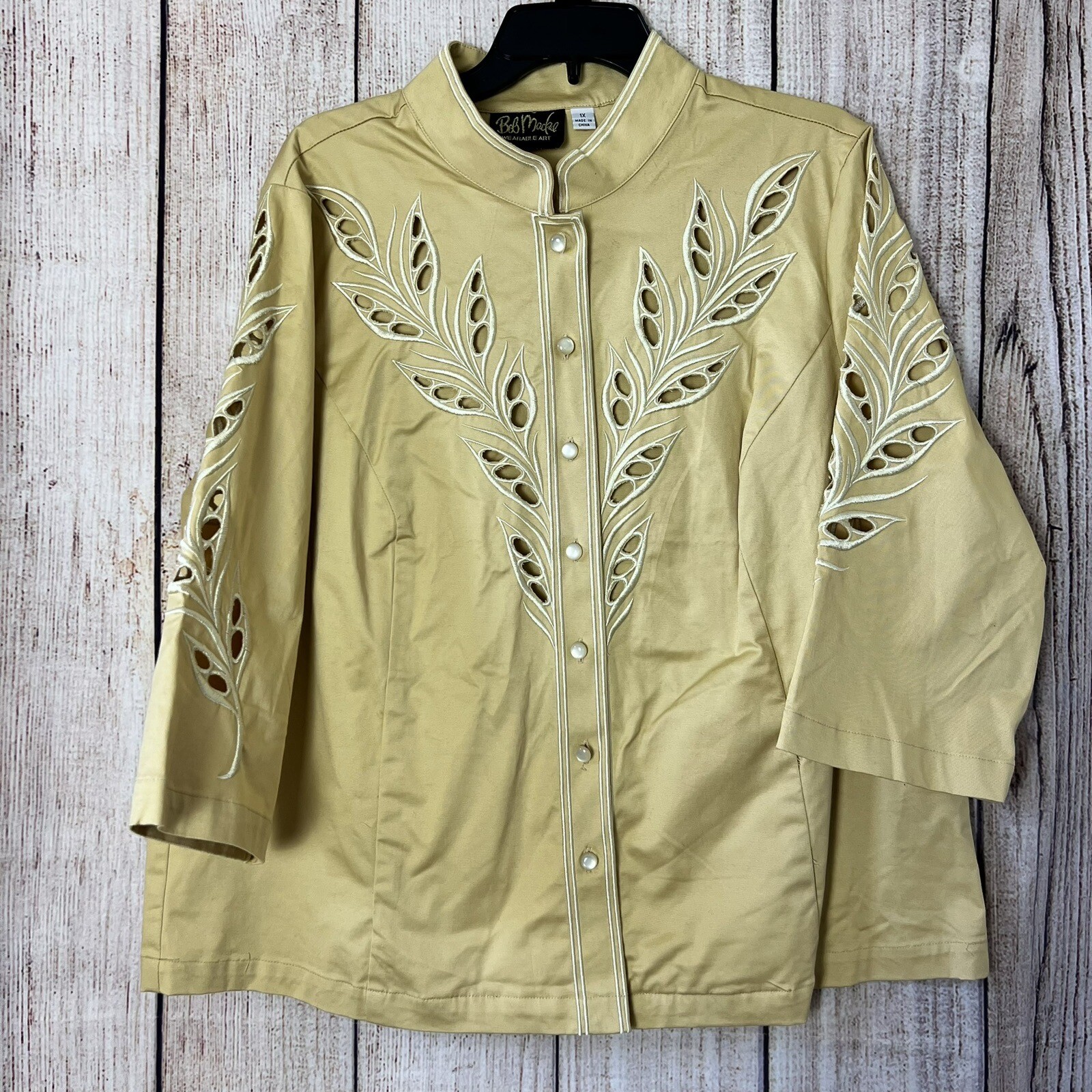 Bob Mackie Wearable Art Jacket 1X - image 1