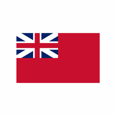 2 x Red Ensign of Great Britain Flag Iron on Screen Print Transfers UK Sailor