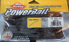 Berkley PowerBait #PBBPW7-PS 7" Power Worm Pumpkinseed-1pk of 13pcs-NEW-SHIP24HR