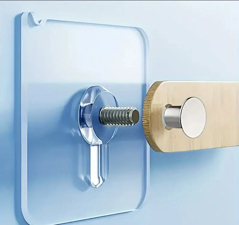 3X Self Adhesive Picture Wall Hooks Screw Hook Hanger - No Screw - Image 2 of 4