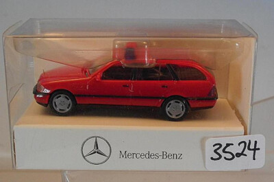 Herpa 1/87 Nr. WeMo Mercedes Benz C-Klasse T-Modell Kombi Feuerwehr OVP #3524