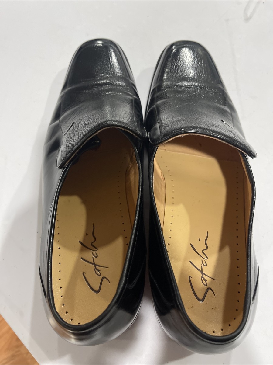 Satchi mens shoes black EUC 6366A100 275 mm (2.5) Size 10.5