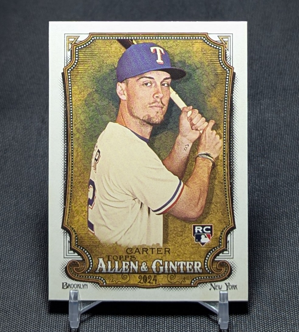 Evan Carter Rookie RC 2024 Topps Allen & Ginter Baseball Card #96 Texas Rangers