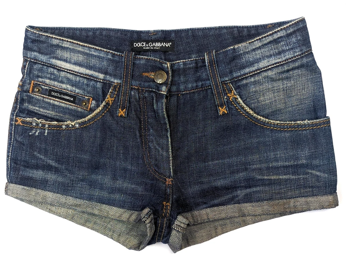パンツ D&G VINTAGE SUEDE POCKET DENIM SHORTS パンツ D&G VINTAGE