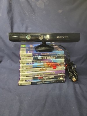 Kinect for Xbox 360 plus library of 8 Kinect games - works great!