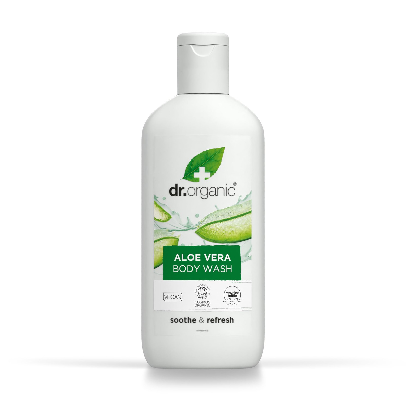 Dr Organic Aloe Vera Body Wash, Shower Gel, Natural, Vegan, Cruelty-Free, Paraben & SLS-Free, Recyclable & Recycled Ocean Bound Plastic, Certified Organic, 250ml, Packaging may vary - Image 5