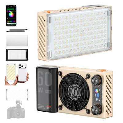 Zhiyun Fiveray M60 Ultra RGB 60W LED-Videoleuchte Kamera Taschengröße 2500-10000
