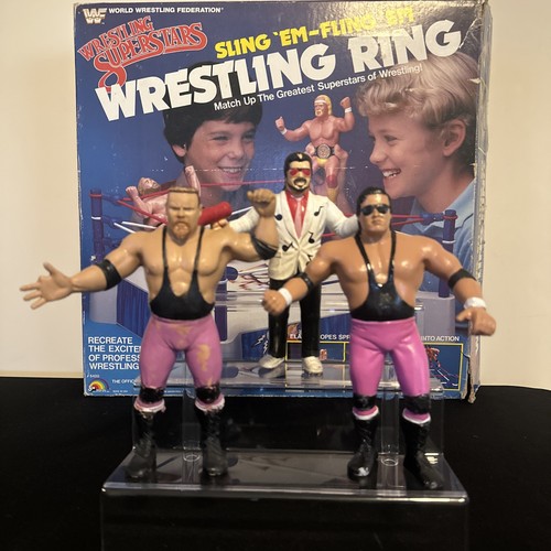1987 WWF LJN Hart Foundation Bret Hitman Hart- Jim...