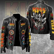 KISS Motorcycle Leather Jacket