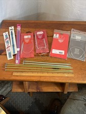 Large Lot Knitting Crochet Needles Supplies Loops Some Vtg Some NOS Great 
