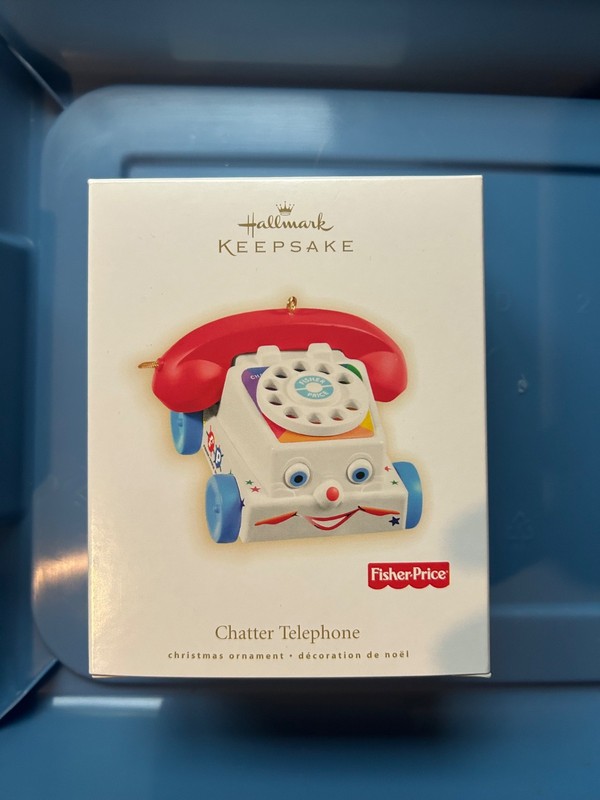 Hallmark Fisher Price Chatter Telephone Ornament 2009 With Box