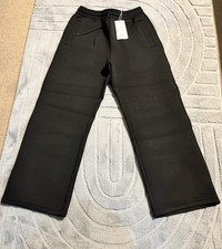 Weekday Black Scuba Sweatpants Loose Fit Size S