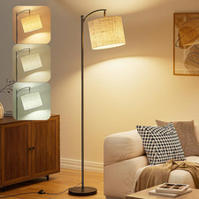 Arc Floor Lamp with 3 Color Temperatures LED Bulb Foot Switch