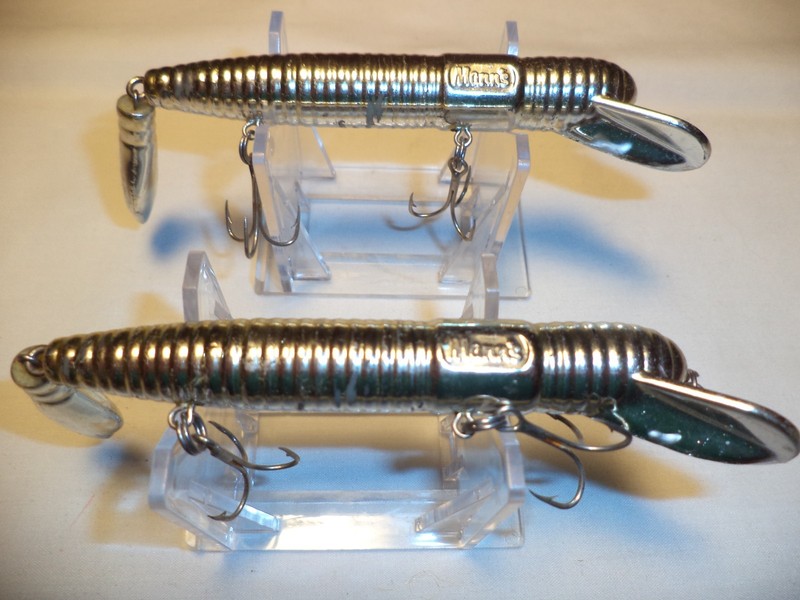 Mann's Hardworm Lures, Chrome, Lot of 2