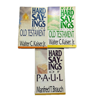 Lot 3 Hard Sayings Books of the Old Testament of More Old Testament of Paul Vtg