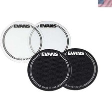 Black Nylon Bass Drum Patch for Single Pedal - Protects  Enhances Sound