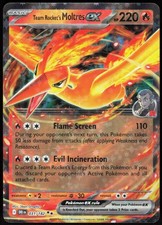 Team Rocket's Moltres ex 031 Destined Rivals Rare Pokemon NM/M