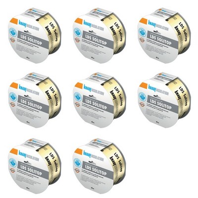 8x KNAUF Insulation Spezialhaftklebeband LDS Solitop Klebeband 60mm 40m Karton