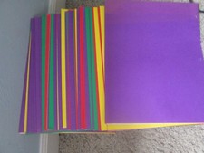 40 Office Depot Brand Laminated Paper 2-Pocket Folders Rainbow of Colors Bi-Fold