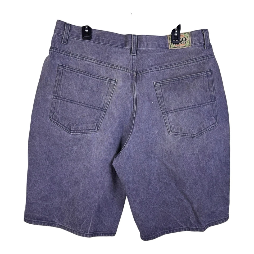 Vintage Solo Semore Baggy Jean Shorts 38 Skate JNCO 90s Y2K Wide Leg Denim - Image 4 of 4