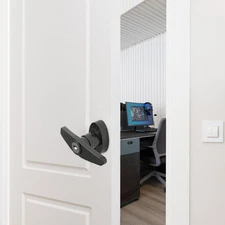 Shed Door Latch T-Handle Lock Kit Rust-Resistant For Playhouses Chicken RMQN