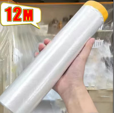 280 x 12M Pre-taped Masking Tape Car Painter Spray Paint Protect Film Dust proof