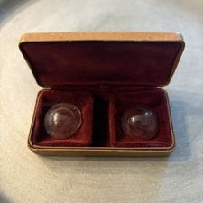 Antique Vintage Optometry 1940s 1948 Scleral Contact Lenses with flocked case