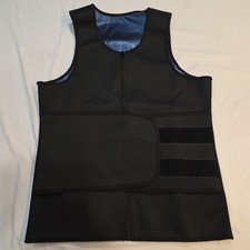 Sauna Suit X-LARGE Sweat Vest Neoprene Body Shaper Waist Trainer Weight Loss Adj